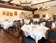 Restaurant in rustikalem Stil im Wohlfühlhotel Liebnitzmühle